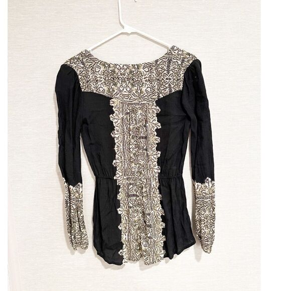 Free people wildest moments top Olive green/black - Picture 4 of 4